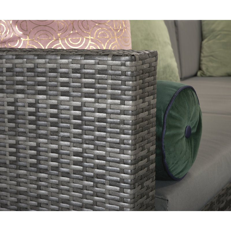 Bogarella 5 Seater Rattan Effect Sofa Set