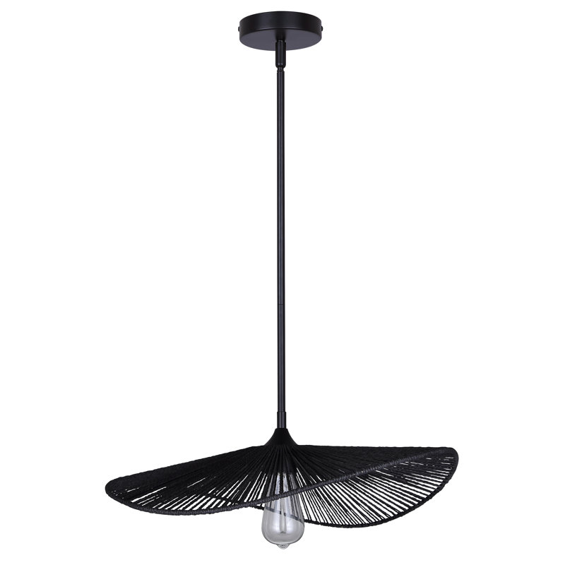 Georgia 1 Light Black Pendant