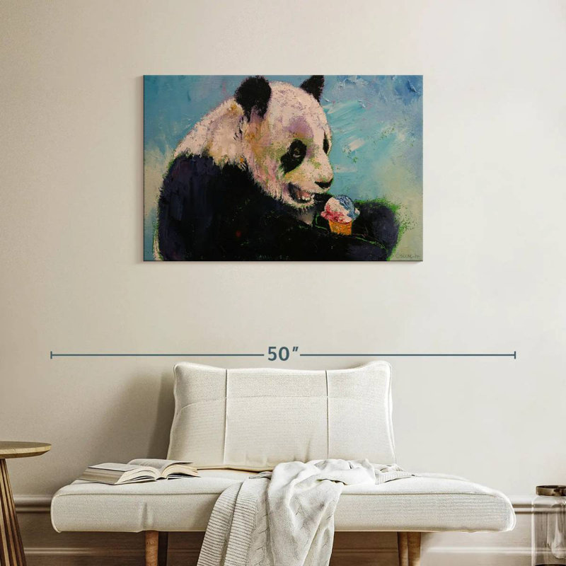 Brampt Panda Ice Cream, 24" H x 36" W