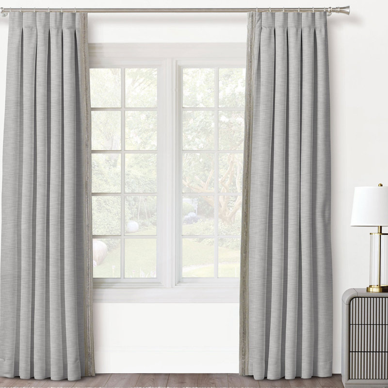Tilda Room Darkening Curtain, 40" W x 120" L, Right