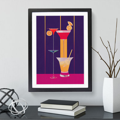 Selection Of Cocktails No.4 - Single Picture Frame Painting