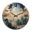 Horloge murale en bois massif Manoish-893463186