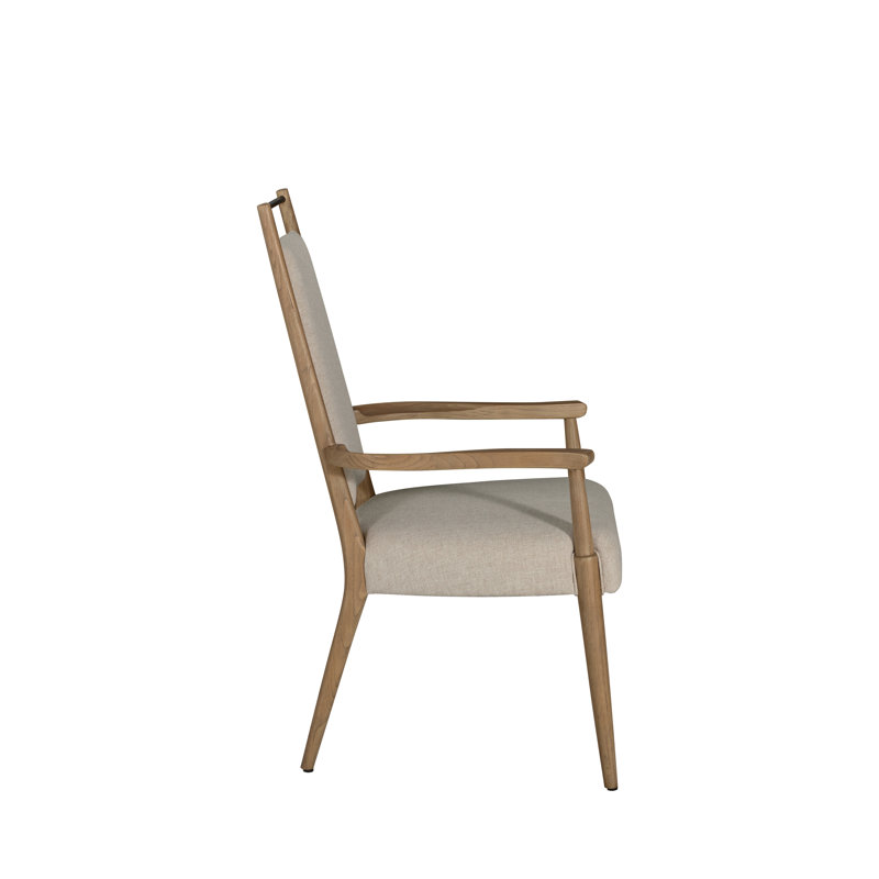Highland Oak High Back Dining Arm Chair, Dawn