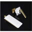 Robinet mural Juno Waterfall - Commandes d'eau chaude et froide en blanc et or