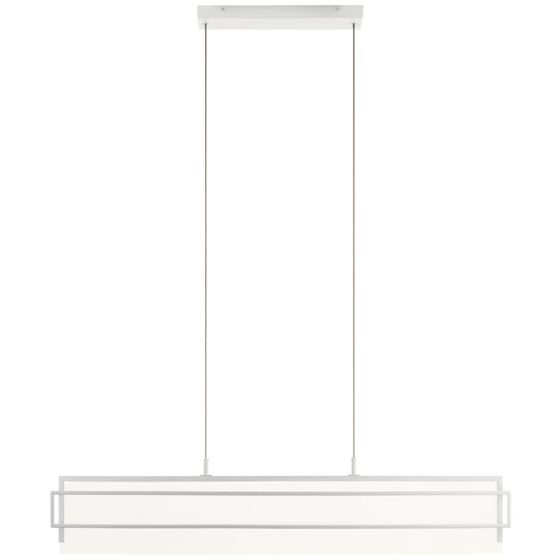 Luminaire suspendu carré / rectangulaire à 1 lumière Breindel