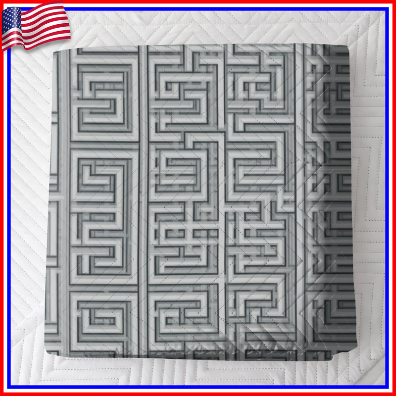 Couvre-lit matelassé Labyrinth Maze, Full / Double