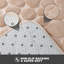 Ensemble de 2 tapis de bain en mousse viscoélastique, tapis de bain antidérapant et tapis de toilette en U, très doux et absorbant l'eau, beige-1825270494