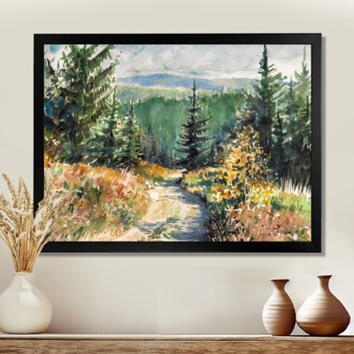 " Little Road In Mountain Landscape "