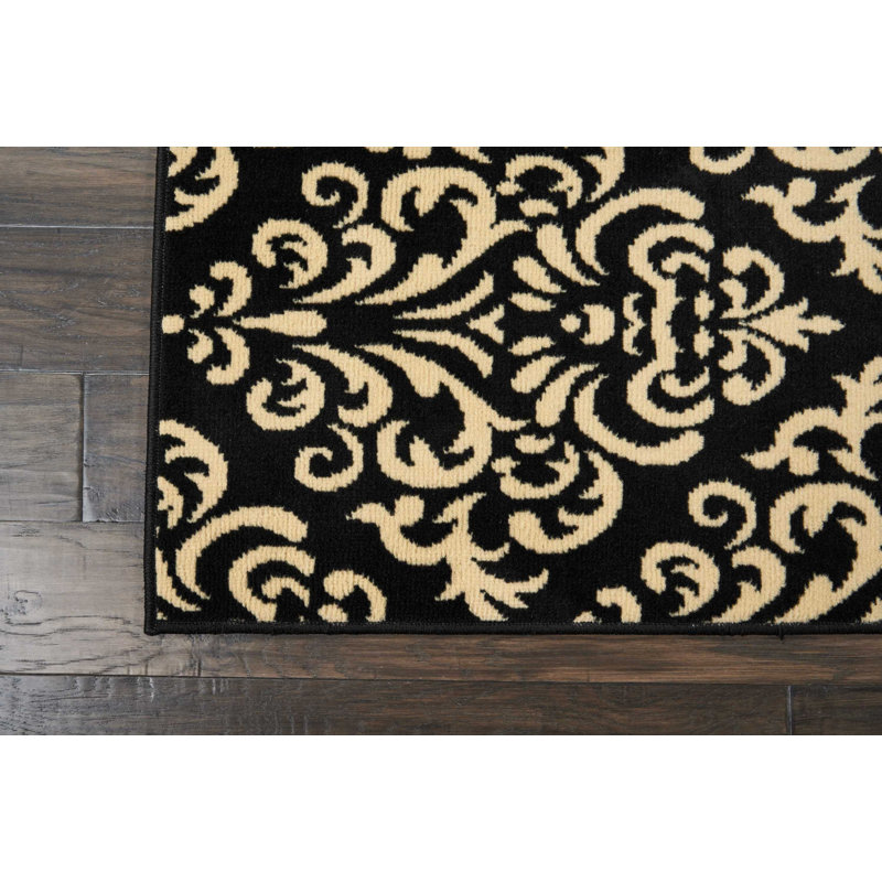 Tapis noir Bo, Rectangle 7 pi 10 po x 9 pi 10 po