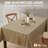 Lincoln Stripe Fabric Tablecloth-97856810-97856811