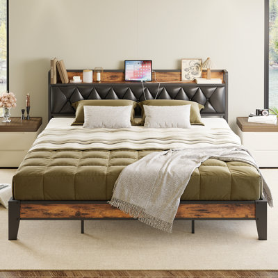 Semirah Upholstered Platform Storage Bed