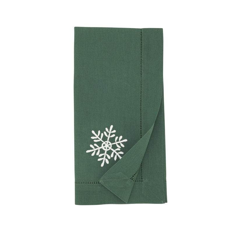 Ensemble de 6 serviettes de table Embr'D, Vert