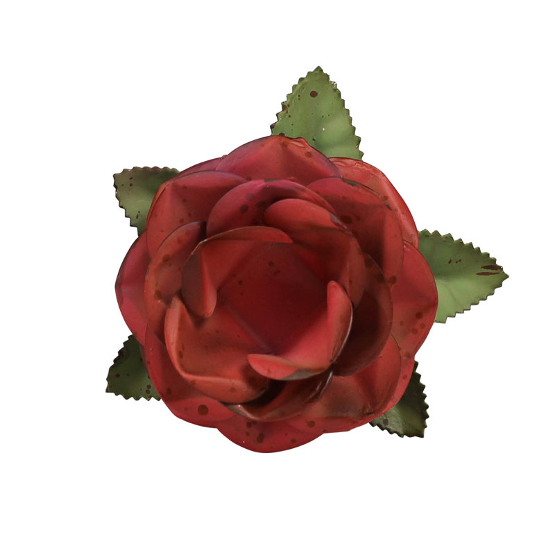 Pot With Rose, Aluminum