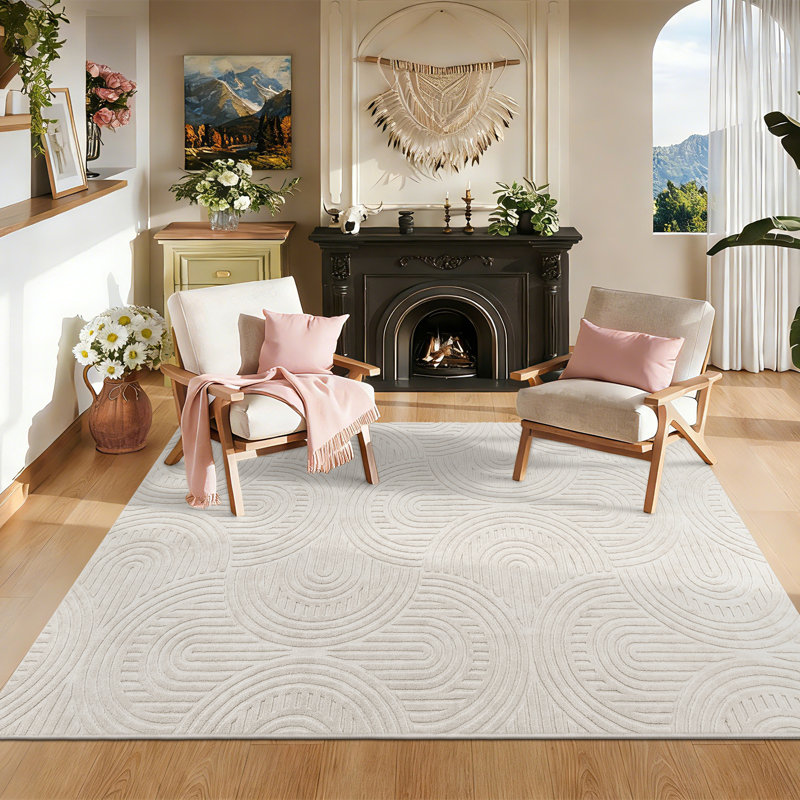 Machine Washable Non-Slip Oriental Area Rug, Rectangle 6' x 9'