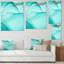 Luxueux marbre émeraude tourbillon, art mural moderne sur toile-1349670800-1349670803
