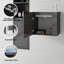 Meuble-lavabo suspendu de 56 cm (22 po), armoire murale en contreplaqué avec lavabo en céramique et portes à fermeture en douceur pour petites salles de bain-1086934944