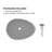 CASAINC Maple 15.35'' Concrete Oval Bathroom Sink-86669225