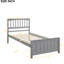 Comfortable Grey Twin Platform Bed With A Base Wood In Grey, Extra Support Slats