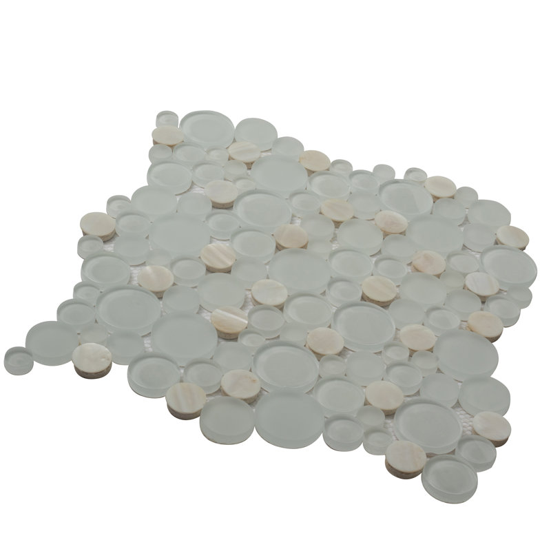 12" x 12" Glass Random Mosaic Wall & Floor Tile