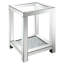 Erimon Square End Table with Glass Top