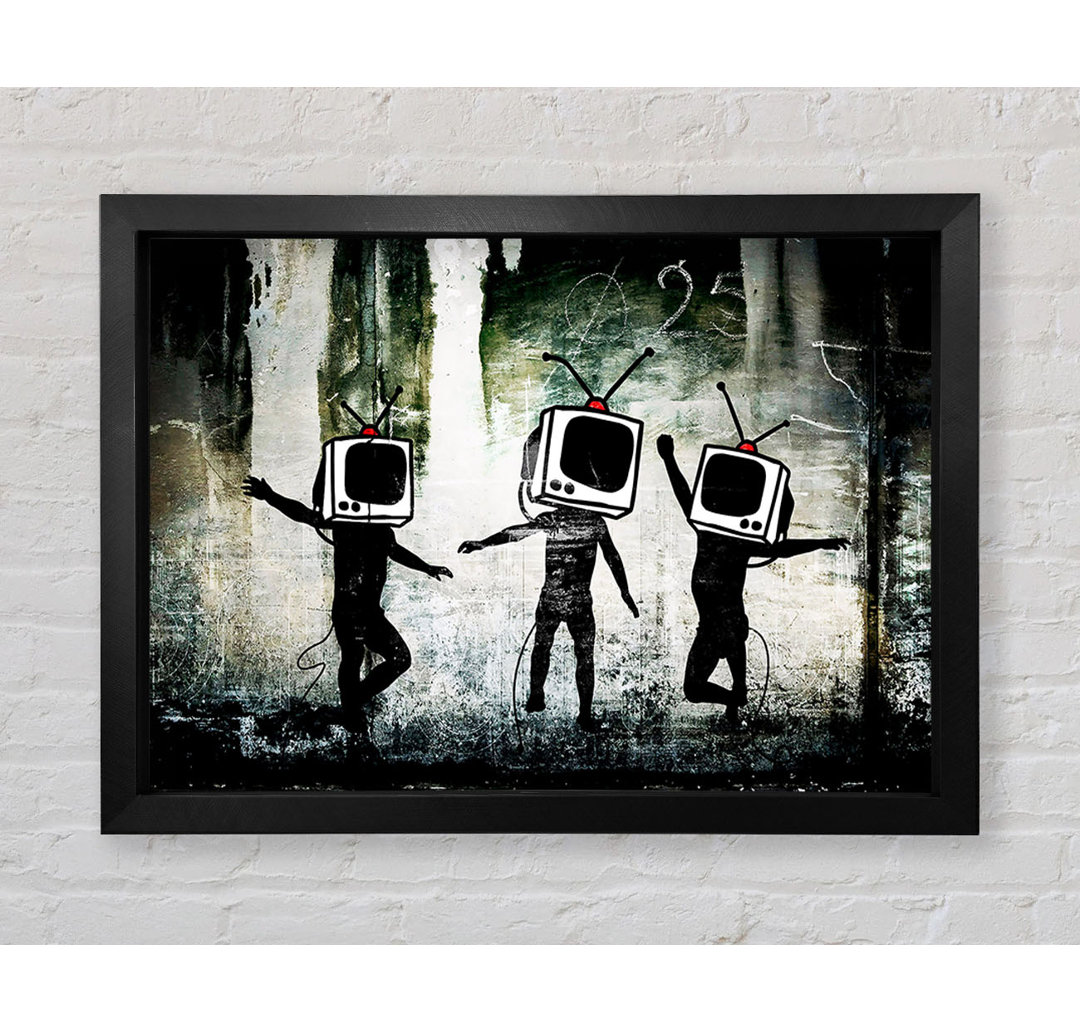 Banksy Tv Kids von Banksy - Drucken