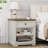 1 Drawer Sets Nightstands with Storage Tray and Built-in Charging Station-380112991