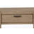 Curved 1-Drawer Console Table - Toffee