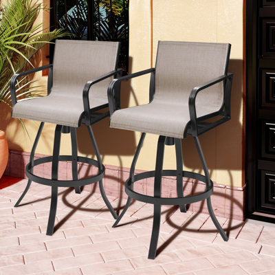 Tabouret de bar pivotant en aluminium 30 po Sunbrella