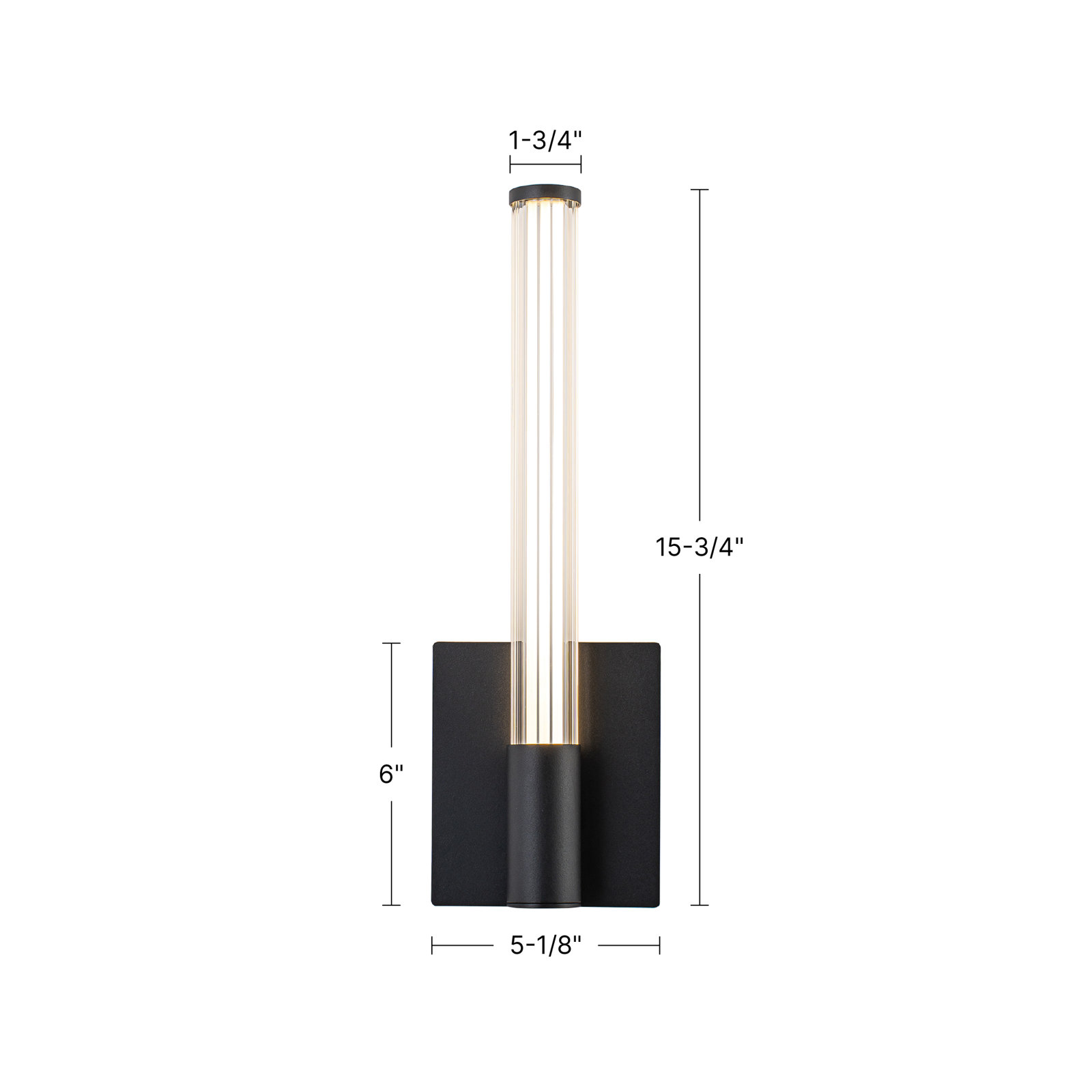 Maxe Dimmable LED Wall Sconce, 16-in, Gold