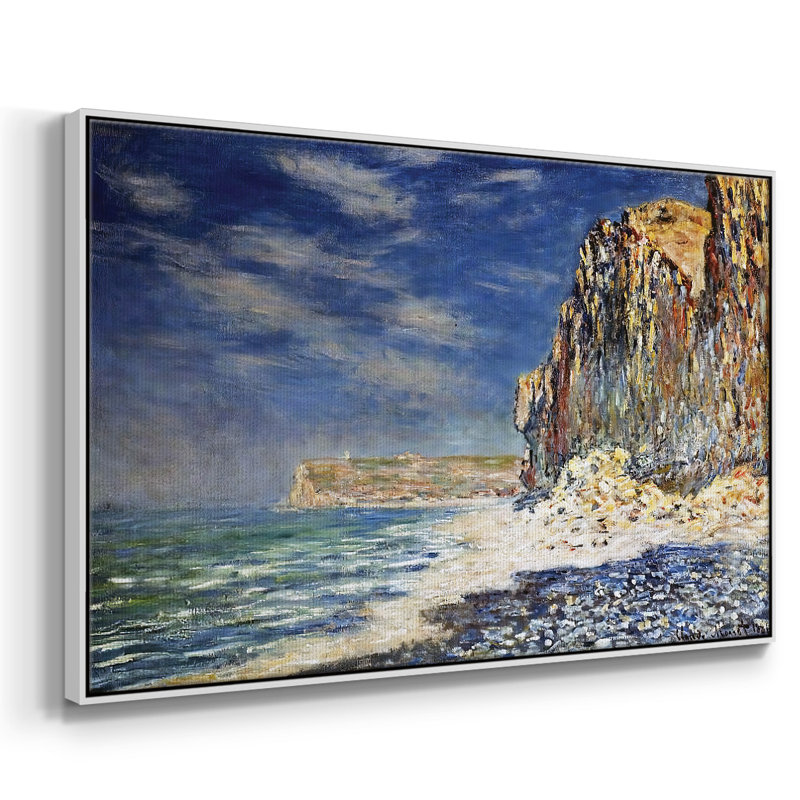 Cliff Near Fecamp, 1881, reproduction d'art sur toile, Toile encadrée flottée blanche, H 37 po x l 25 po x P 2 po