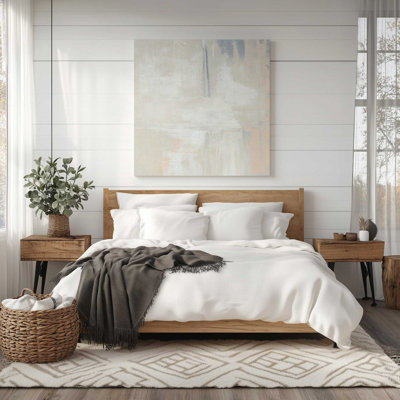 Gentle Abstract Layers I Wrapped Canvas Print
