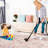 Washable Beige 2'6''X10' Floor Mat, Low-Pile Non-Slip Non-Shedding For Bedroom, Living Room, Kitchen Rug, Kitchen, Dining