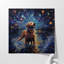 Starlit Dog, œuvre d'art encadrée sur toile-965250061-965250060