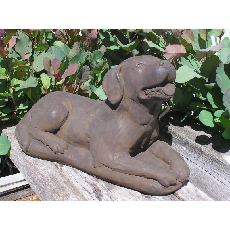 Lab Puppy Statue, Terra Cotta
