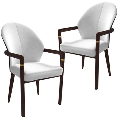 Chaise avec accoudoirs ergonomique Kavonna