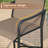  3 Pieces Patio Bar Height Set with Square Bar Table and PVC-coated polyester Bar Chairs-118716691