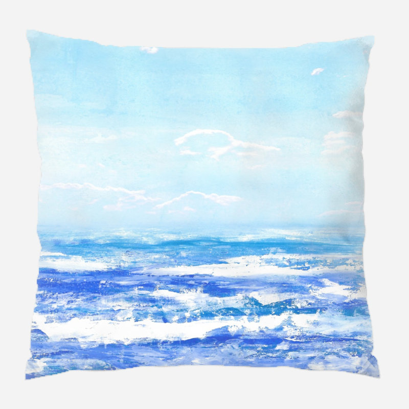 Coussin décoratif texture Fallon, Microsuède, Intérieur