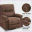 Fauteuils inclinables, pivotants à 360 ° pivotants simples avec coussin moelleux | Noyer brun | Fer + plastique-40990423