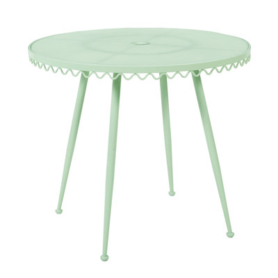 Table de café d'extérieur en fer forgé Danica