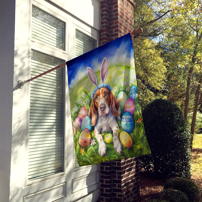 Easter Egg Hunt Double Sided 40'' H x 28'' W Polyester Easter House Flag