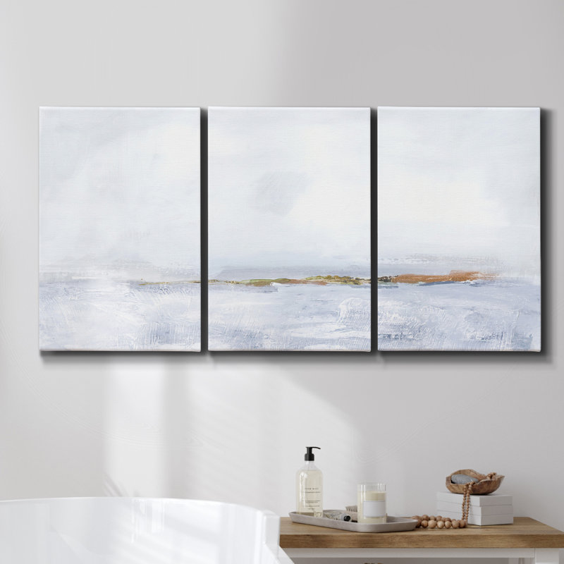 Falaises de Sonoma, reproduction sur toile 3 pièces, H 36 po x l 72 po x P 2 po