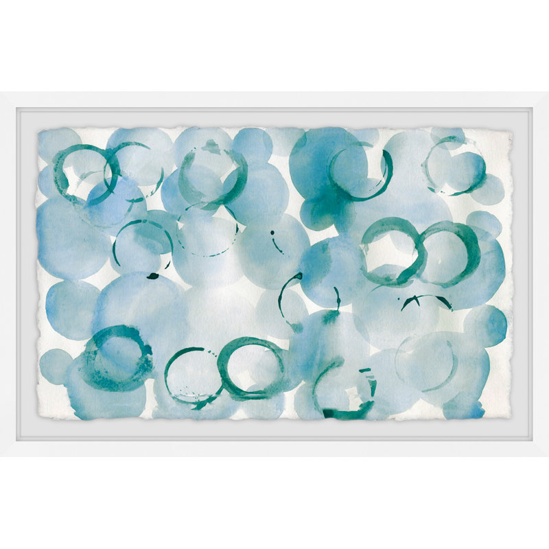 « saphir bubbles », impression encadrée, H 8 po x l 12 po x P 1,5 po