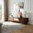 Modern TV Stand For 75 Inch Tvs With Rattan Drawer, Media Console With 1 Drawer & 2 Sliding Door Cabinets For Living Room