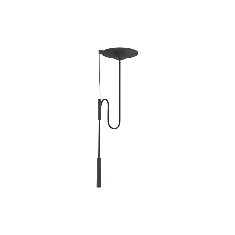 Purist Suspend Ceiling-Mount Kitchen Faucet Kit, Matte Black