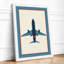 Overhead Aircraft Mid-Century - Framed Print-444384790-444384879