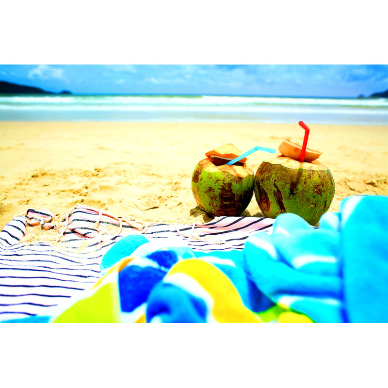Together On Beach by Zemler - Wrapped Canvas Print, 20cm H x 30cm W x 3.8cm D