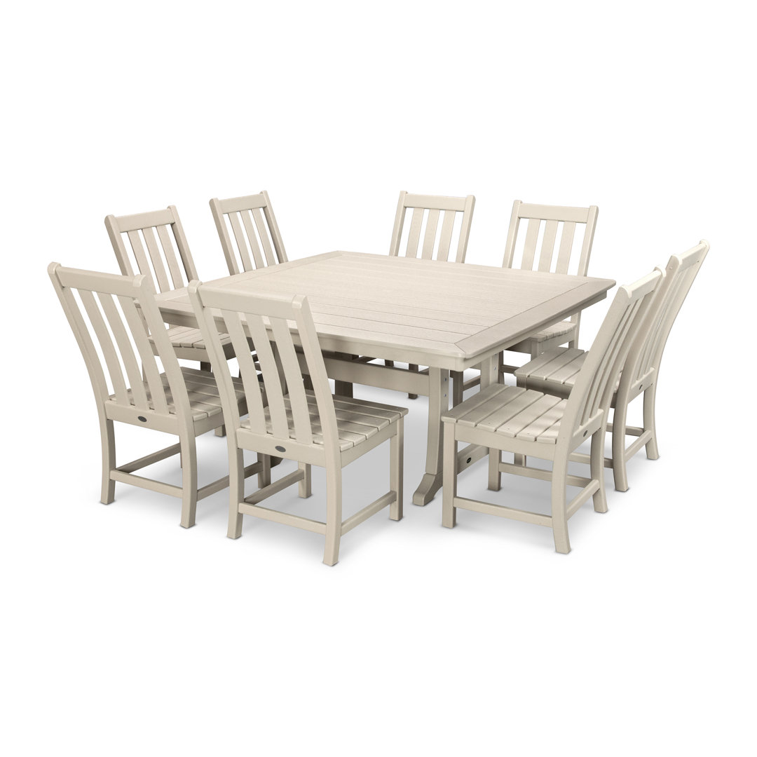 Vineyard 9-Piece Dining Set Winston Porter
