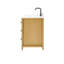 Meuble-lavabo de 36 pouces en bois massif avec puissance us, pré-assemblé, plateau ultra blanc, 3 tiroirs silencieux, tablettes réglables, choix de couleurs intégrées, design décoratif