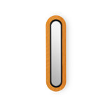 Lens Super Oval Wall Light - DIMTRIAC LED - Gold - Wood Veneer - Orange Shade