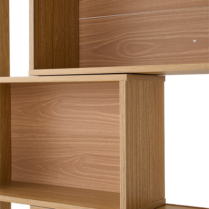 Bookcase, (3 Shelves) 80cm H x 110cm W x 30cm D, Natural Wood